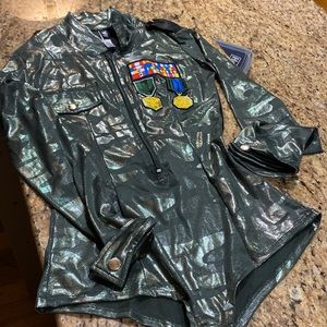 Cami body suit shiny